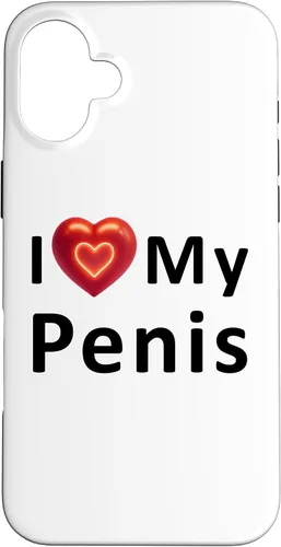 Vista 22 de Funda para iPhone 16 I Love My Penis I Heart My Penis para el día de San Valentín