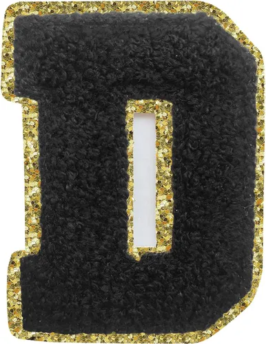 Vista 162 de 3Pcs Letter Patches Varsity Glitters Chenille,SPRT Iron on Blue Letter Patch,Alphabet Cloth Patch for Team Costume Decoration 3.1in Height S