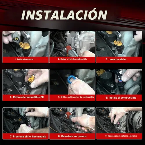 Vista 7 de 5037479AC Juego de 8 Inyectores de Combustible Hemi 5.7L V8 Compatible con Ram 1500 2009-2018, Ram 2500 2009-2017, Dodge Charger 2010-2016 2018