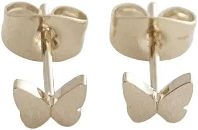 Vista 2 de HONEYCAT Mini aretes de mariposa en oro, oro rosa o plata Joyería minimalista y delicada