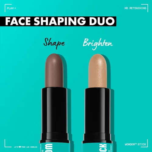 Vista 2 de NYX MAQUILLAJE PROFESIONAL Wonder Stick, Barra para dar forma y contornear el rostro - Claro