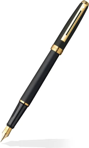 Vista 17 de Sheaffer Prelude - Bolígrafo de laca de ónix negro con tapa de paladio perseguido y ribete chapado en oro de 22 quilates