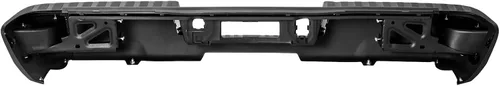 Vista 6 de Conjunto de parachoques de escalón trasero negro compatible con Chevy Silverado GMC Sierra 1500 2014-2018 SIN ORIFICIO DE SENSOR