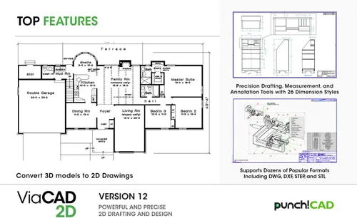 Vista 2 de Punch! ViaCAD 2D v12 [Mac Download]
