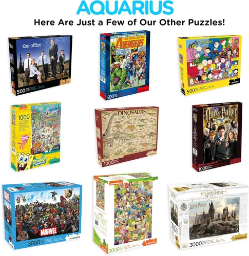 Vista 8 de AQUARIUS Rompecabezas de Harry Potter con crestas de la casa (rompecabezas de 1000 piezas) – Mercancía y coleccionables de Harry Potter con licencia