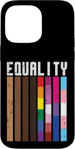 Vista 21 de Igualdad Negro LGBT Pride Rainbow Lesbian Gay Bi Trans - Funda de regalo para iPhone 17