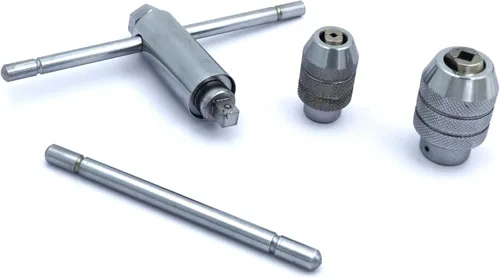 Vista 3 de Llave de grifo tipo trinquete con cabezales intercambiables M3 a M12 II capacidades de 1/8 a 1/4 pulgadas y 1/4 a 1/2 pulgadas