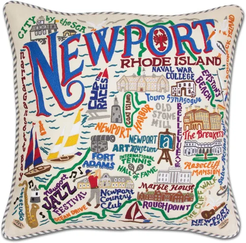 Vista 47 de Catstudio Portland (Oregon) - Almohada decorativa bordada