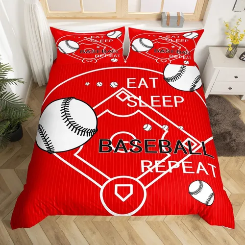Vista 25 de jejeloiu Juego de ropa de cama de fútbol para niños, tamaño individual, juego de funda de edredón de fútbol para niños y niñas, funda de edredón