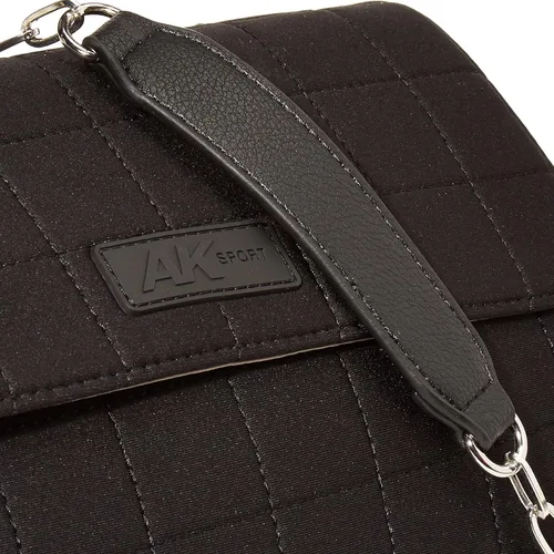 Vista 3 de AK Anne Klein Sport - Body de neopreno con solapa, color negro, Negro
