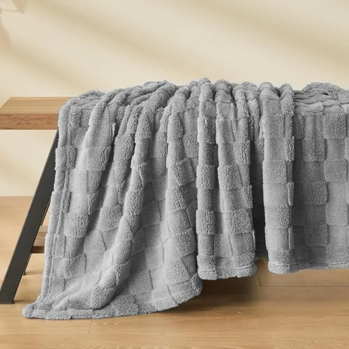 Vista 572 de NEWCOSPLAY Manta súper suave de franela sedosa de alta calidad con diseño de punto gofre 3D, ligera, para uso en todas las estaciones