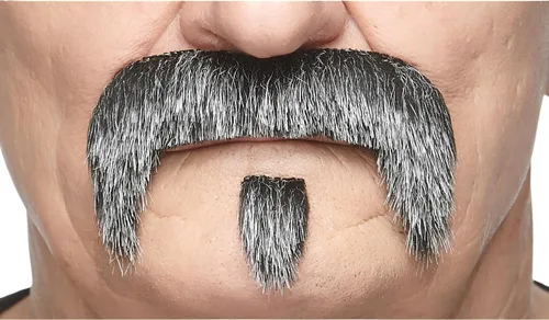 Vista 75 de Mustaches Self-Adhesive Stick On Fake Handlebar for Adults Negro
