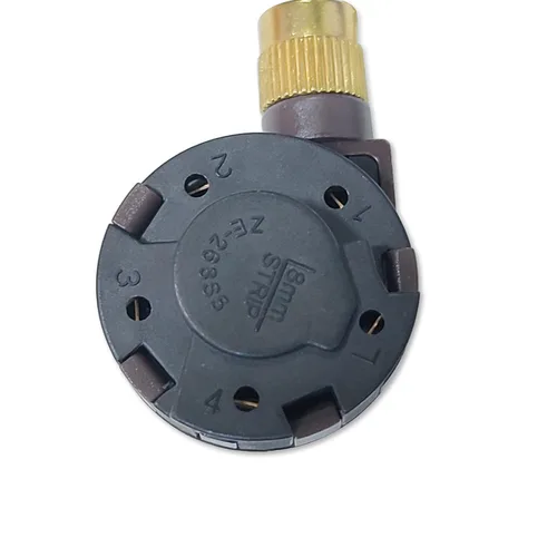 Vista 2 de Interruptor de cadena de tracción Zing Ear ZE-268S5 Ventilador de techo de control de 4 velocidades 5 cables 6A 125VCA 3A 250VCA Kit de reparación