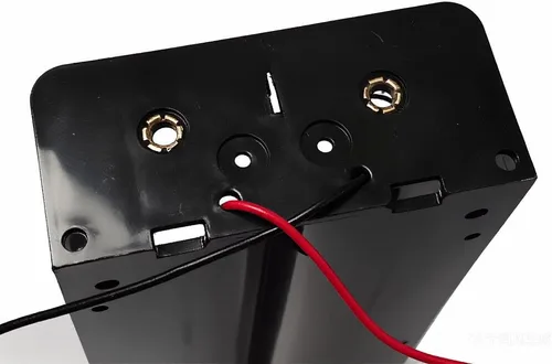 Vista 32 de 2 unidades de soporte para pilas D de 8 ranuras con respaldo doble y cables, caja para pilas de tamaño D de 8x1.5V 8D bilateral