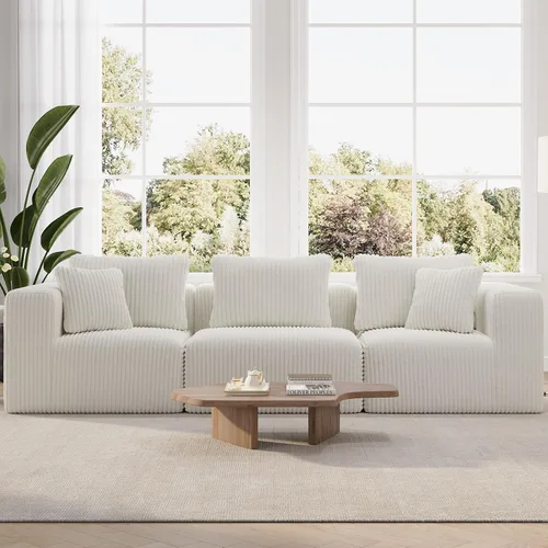 Vista 46 de Novilla - Sofá biplaza modular de 70.8 pulgadas, sofá modular de espacio pequeño, moderno sofá de nube con soporte Smarts Coil®, sofá seccional sin