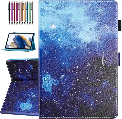 Vista 15 de Funda para Samsung Galaxy Tab A8 de 10.5 pulgadas modelo 2022 (SM-X200/X205/X207), función de encendido y apagado automático, cubierta plegable