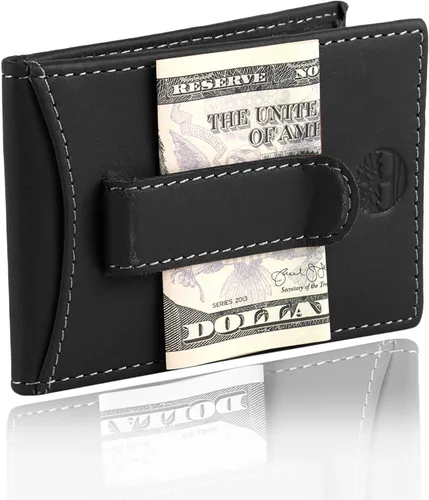 Vista 32 de Timberland Cartera delgada de cuero con bolsillo frontal para tarjetas de crédito para hombre