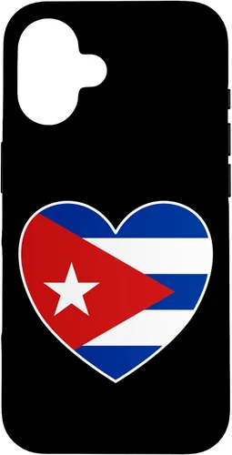 Vista 31 de iPhone 13 Pro Max I Heart Cuba - Divertida funda con bandera cubana