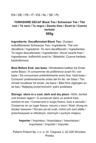 Vista 7 de Taylors of Harrogate Yorkshire Tea Decaf 160 bolsitas de té