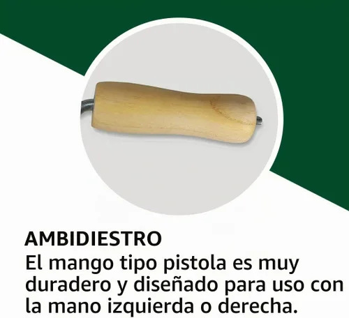 Vista 5 de WOLF - Herramienta manual para atar atar con gancho de acero giratorio suave y mango de madera contorneada, 7 pulgadas, torcedor de alambre