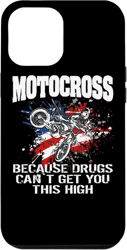 Vista 26 de Motocross Dirtbike MX Motorcycle Us Flag Case para iPhone 17
