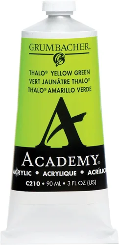 Vista 8 de Grumbacher Academy - Pintura acrílica, brillo, tubo de metal de 3.0 fl oz/3 onzas, tono verde de Hooker's