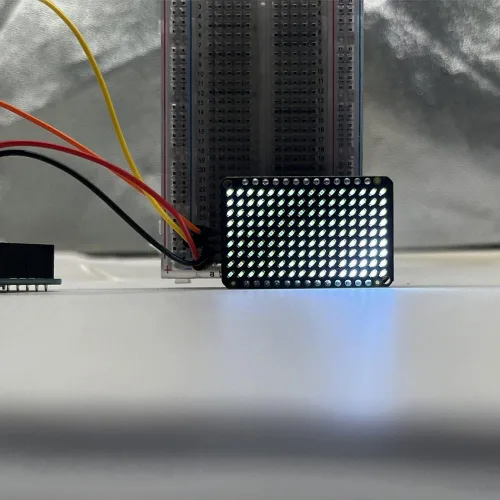 Vista 4 de Treedix PWM LED Matrix Driver IS31FL3731 y 9x16 Grid LEDs para Arduino DIY Kits (blanco)