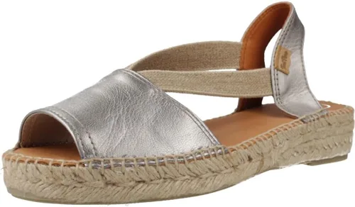 Vista 9 de Toni Pons Etna Mujer 'sleather Alpargatas sandalias Cuero negro