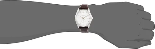Vista 2 de Hamilton Reloj de hombre H386555515 Jazzmaster Slim con esfera blanca, Blanco