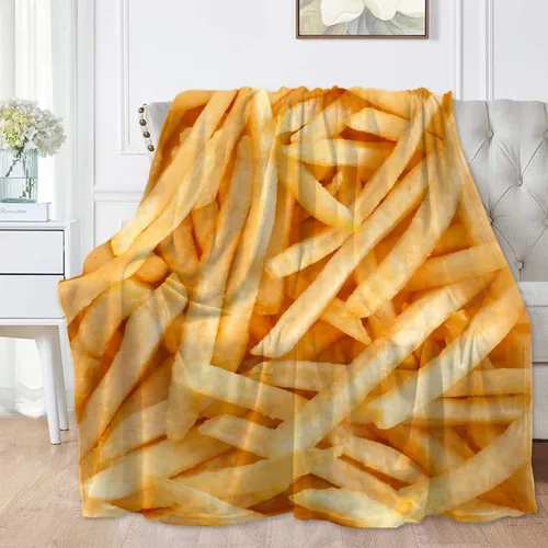 Vista 29 de Manta de frijoles horneados 3D para niñas, niños, suave y acogedora manta de vellón divertida para cama, sofá, sillas, para todas las estaciones