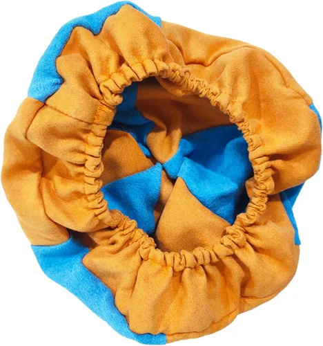 Vista 3 de Pibupibu Sombrero para niños y adultos, color naranja y azul, para fiesta de cumpleaños, accesorios de disfraces, unisex, para niños y niñas