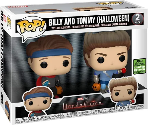 Vista 2 de Funko Pop! Marvel: Wandavision - Billy y Tommy, exclusivo de la convención de primavera