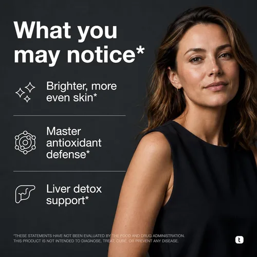 Vista 2 de Toniiq Cápsulas de glutatión de ultra alta resistencia certificadas por NSF - Fórmula concentrada de 1000 mg - 98% más altamente purificadas