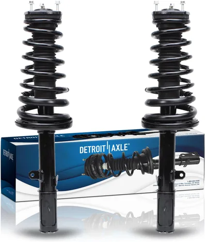 Vista 47 de Detroit Axle - Puntales 4WD para Ford Expedition Lincoln Navigator 1997-2002, 4 puntales completos con muelle helicoidal delantero trasero 1998 1999
