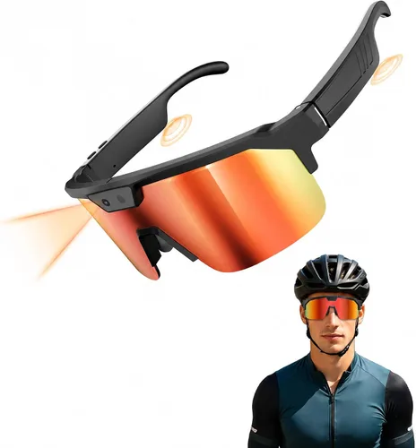 Vista 10 de Lentes inteligentes AI con cámara 4K, gafas de grabación de video con estabilización EIS y OIS, gafas de sol polarizadas, asistente de voz ChatGPT