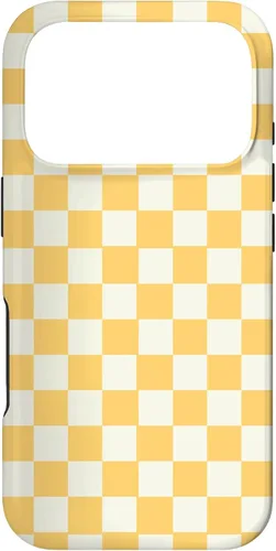 Vista 30 de Yellow Checkered Checker Checkerboard Classic Pattern Case for iPhone 17