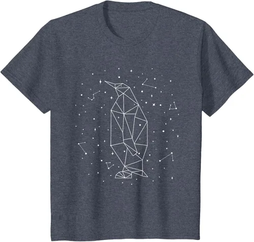 Vista 65 de Sternbild Penguin Constellation Emperor Sea Bird Penguin Camiseta Negro