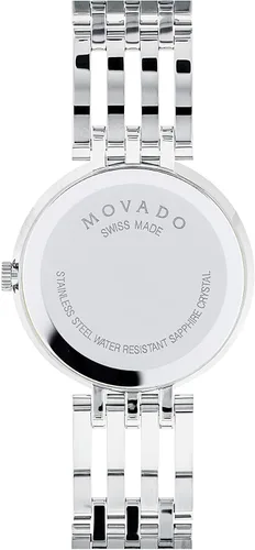 Vista 4 de Movado Reloj Esperanza de acero inoxidable para mujer con bisel de acento de diamante, platanegro (607052), PlataNegro, 0607052