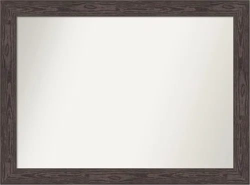 Vista 170 de Amanti Art Espejo personalizado, espejo de baño negro puente, espejo de pared o espejo de tocador de baño sobre el fregadero (26 x 26 pulgadas)