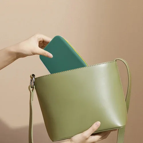 Vista 2 de Bolsa de maquillaje grande de silicona, bolsa de aseo de viaje para mujer, bolsa de maquillaje grande, organizador portátil para cosméticos, bolsa