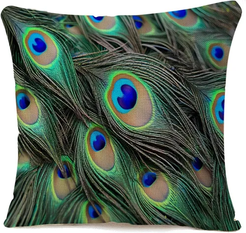 Vista 13 de IBILIU Fundas de almohada de conos de pino de 18 x 18 pulgadas, de algodón y lino, fundas de cojín decorativas para sofá, dormitorio