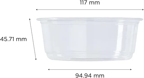 Vista 5 de Karat Contenedor Deli Redondo de 8oz PET (117mm), FP-DC8-PET - 500