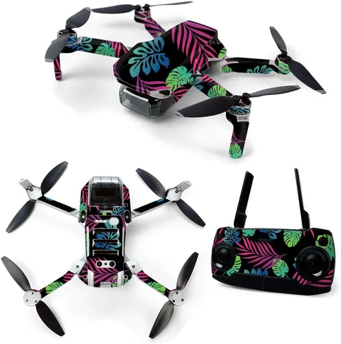 Vista 8 de MightySkins Skin para DJI Mavic Mini Drone Quadcopter portátil – Madera abstracta Cubierta protectora de vinilo duradera y única Fácil