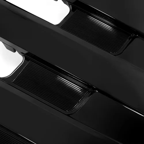 Vista 8 de HECASA Parrilla de parachoques delantero compatible con 2011-2018 Hino 238 258 268 338 Parrilla principal horizontal billet pintado negro