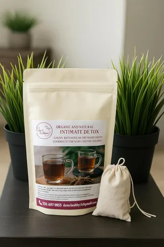 Vista 2 de Desintoxicación orgánica e íntima Cuidado femenino 100% natural inspirado en raíces africanas Combate el olor, la picazón y las irritaciones