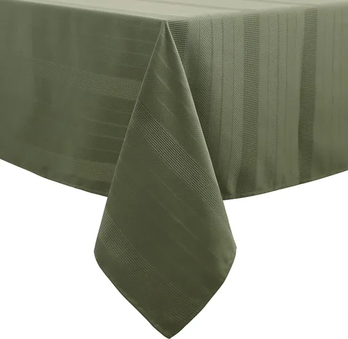 Vista 3 de Randall Mantel rectangular oblongo, resistente al agua, 60 x 108 pulgadas, 9 pies, a prueba de polvo y derrames, para decoración de mesa de cocina