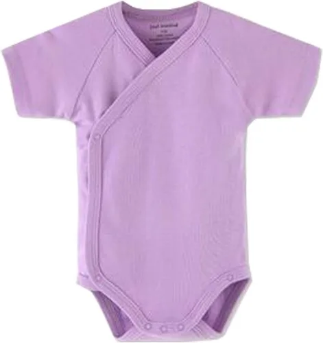 Vista 5 de Conjunto de canastilla para bebés y niñas de manga corta de algodón con cierre lateral para bebé
