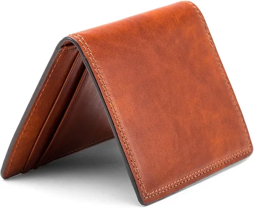 Vista 2 de Bosca - Cartera de piel italiana con cierre magnético para hombre