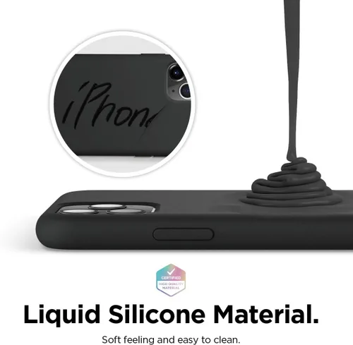 Vista 3 de elago Compatible con iPhone 11 Pro Max, funda de silicona líquida, funda protectora de cuerpo completo, a prueba de golpes, funda delgada