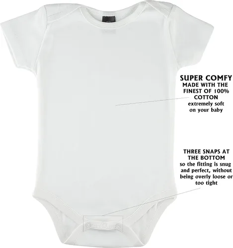 Vista 4 de Camiseta Little Pipers de algodón, color blanco, paquete de 3